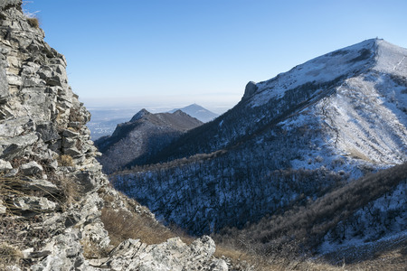 Mountain laccoliths Caucasian Mineral vodyu. View from Mount Beshtauの写真素材