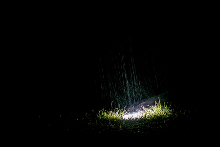 lantern in the rainの写真素材