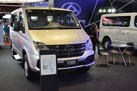 PASAY, PH - AUG. 17: Maxus V80 van on August 17, 2018 at Transport and Logistics in World Trade Center Metro Manila, Pasay, Philippines.のeditorial素材