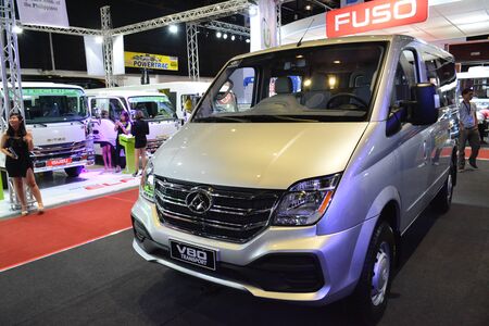 PASAY, PH - AUG. 17: Maxus V80 van on August 17, 2018 at Transport and Logistics in World Trade Center Metro Manila, Pasay, Philippines.のeditorial素材