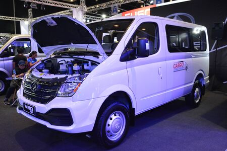 PASAY, PH - AUG. 17: Maxus V80 van on August 17, 2018 at Transport and Logistics in World Trade Center Metro Manila, Pasay, Philippines.のeditorial素材