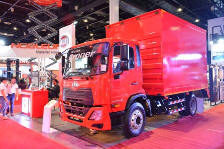 PASAY, PH - AUG. 17: UD Truck Croner delivery truck on August 17, 2018 at Transport and Logistics in World Trade Center Metro Manila, Pasay, Philippines.のeditorial素材