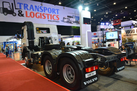 PASAY, PH - AUG. 17: Volvo tractor head on August 17, 2018 at Transport and Logistics in World Trade...