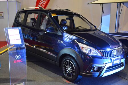 PASAY, PH - AUG. 17: Baic M50S on August 17, 2018 at Transport and Logistics in World Trade Center Metro Manila, Pasay, Philippines.のeditorial素材