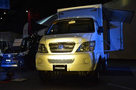 PASAY, PH - AUG. 17: Baic Freedom wing van at Transport and Logistics Philippines on August 17, 2019 in World Trade Center, Pasay, Philippines.のeditorial素材
