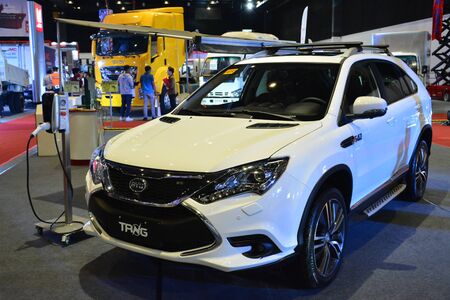 PASAY, PH - AUG. 17: BYD Tang sports utility vehicle on August 17, 2018 at Transport and Logistics in World Trade Center Metro Manila, Pasay, Philippines.のeditorial素材