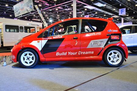 PASAY, PH - AUG. 17: BYD F0 compact car on August 17, 2018 at Transport and Logistics in World Trade Center Metro Manila, Pasay, Philippines.のeditorial素材
