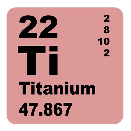 Titanium is a chemical element with symbol Ti and atomic number 22の写真素材