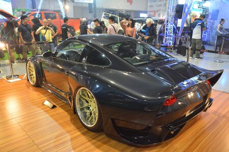 PASAY, PH - NOV. 16: 2009 Porsche 997 Turbo at Manila Auto Salon on November 16, 2019 in SMX Convention Center, Pasay, Philippines.のeditorial素材