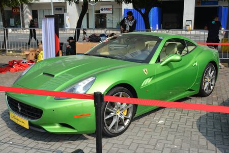 PASAY, PH - DEC. 7: Ferrari California at Bumper to Bumper 15 car show on December 7, 2019 in Mall of Asia Concert Grounds, Pasay, Philippines.のeditorial素材