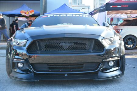 PASIG, PH - FEB. 1: Ford Mustang at Love, Cars, Babes 6 on February 1, 2020 in Metrotent Convention Center, Pasig, Philippines.のeditorial素材