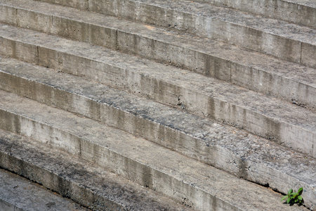 Concrete steps outside the church in Antipolo City, Philippines