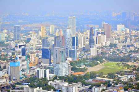 BANGKOK, TH - DEC 14: Overview of Bangkok city during daytime on December 14, 2016 in Bangkok,...