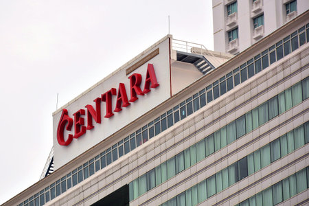 BANGKOK, TH - DEC 14: Centara hotel signage on December 14, 2016 in Bangkok, Thailand.