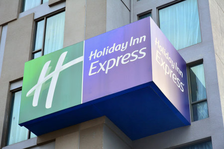 BANGKOK, TH - DEC 14: Holiday Inn Express hotel signage on December 14, 2016 in Bangkok, Thailand.
