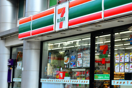 BANGKOK, TH - DEC 14: 7 Eleven convenience store facade on December 14, 2016 in Bangkok, Thailand.