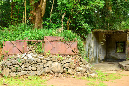 CAVITE, PH - DEC. 3: Battery Way facade at Corregidor island on December 3, 2016 in Cavite, Philippines. Corregidor is an island located at the entrance of Manila Bay.のeditorial素材