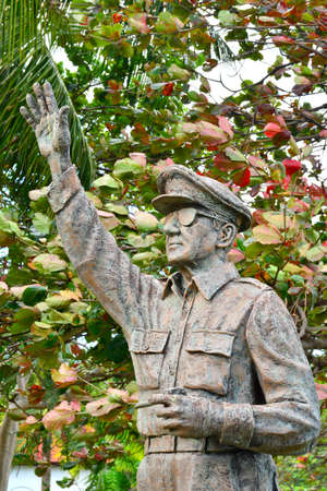 CAVITE, PH - DEC. 3: General Douglas MacArthur statue at Corregidor island on December 3, 2016 in Cavite, Philippines. Corregidor is an island located at the entrance of Manila Bay.のeditorial素材