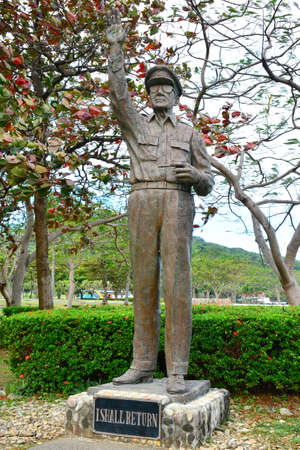 CAVITE, PH - DEC. 3: General Douglas MacArthur statue at Corregidor island on December 3, 2016 in Cavite, Philippines. Corregidor is an island located at the entrance of Manila Bay.のeditorial素材