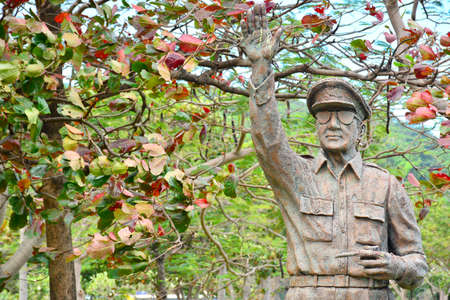 CAVITE, PH - DEC. 3: General Douglas MacArthur statue at Corregidor island on December 3, 2016 in Cavite, Philippines. Corregidor is an island located at the entrance of Manila Bay.のeditorial素材