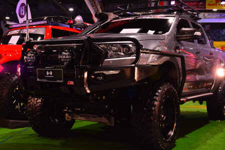PASAY, PH - NOV. 6: Ford Ranger pick up at Manila Auto Salon on November 6, 2016 in SMX Convention Center, Pasay, Philippines.のeditorial素材