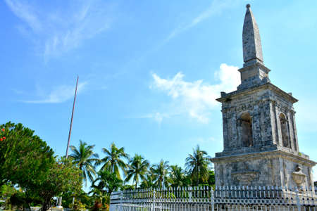 CEBU, PH - OCT. 8: Magellan marker on October 8, 2016 in Lapu Lapu City, Cebu, Philippines. The Magellan Marker was erected in 1866 to mark the spot where the great explorer died.のeditorial素材
