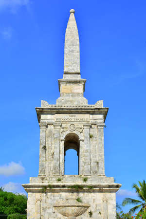 CEBU, PH - OCT. 8: Magellan marker on October 8, 2016 in Lapu Lapu City, Cebu, Philippines. The Magellan Marker was erected in 1866 to mark the spot where the great explorer died.のeditorial素材