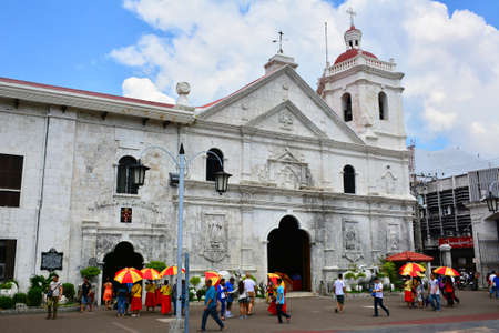 CEBU, PH - OCT. 10: Santo Nino Basilica facade on Oct. 10, 2016 in Cebu City, Philippines. The Minor Basilica of the Holy Child / Santo Nino Basilica, is a minor basilica that was founded in the 1565.のeditorial素材
