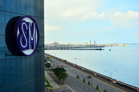 CEBU, PH - OCT 8: SM Seaside City signage on October 8, 2016 in Cebu, Philippines.のeditorial素材