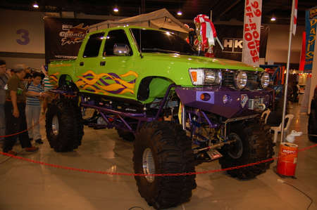 PASAY, PH - NOV 27: Toyota Hilux pick up at Manila Auto Salon on November 27, 2011 in SMX Convention Center, Pasay, Philippines.のeditorial素材