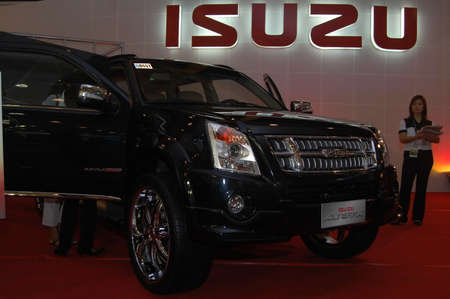 PASAY, PH - AUG. 19: Isuzu Alterra at 3rd Philippine International Motor Show on August 19, 2010 in World Trade Center Metro Manila, Pasay, Phillippines.のeditorial素材