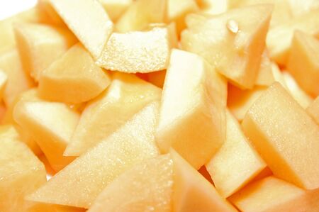 Juicy melon fruit sliceの写真素材