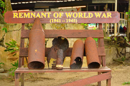 SABAH, MY - JUNE 20: Manukan Island remnant of world war on June 20, 2016 in Malaysia. The Manukan Island Resort is a hideaway that is one of the five tropical islands that comprise the Tunku Abdul Rahman Park.のeditorial素材