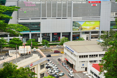 KOTA KINABALU, MY- JUNE 21: Suria Sabah mall facade on June 21, 2016 in Kota Kinabalu, Malaysia ....