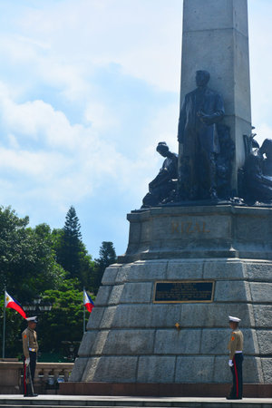 MANILA, PH - JULY 6: Rizal Park statue on July 6, 2016 in Manila, Philippines.のeditorial素材