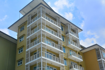 TAGUIG, PH - OCT. 1: Serendra residential facade on October 1, 2016 in Bonifacio Global City,...