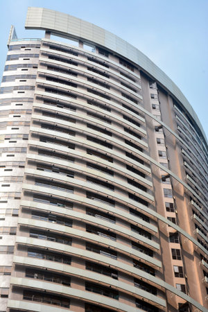 TAGUIG, PH - OCT. 1: The Icon Residences facade on October 1, 2016 in Taguig, Philippines. The Icon...