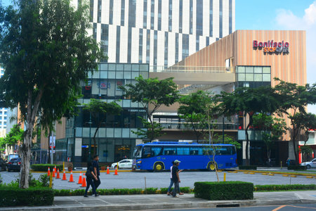 TAGUIG, PH-OCT. 1: Bonifacio Stopover facade on October 1, 2016 in BGC, Taguig, Philippines....
