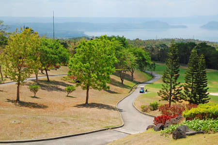 CAVITE, PH - OCT 19: Tagaytay Highlands golf course on October 19, 2015 in Tagaytay, Cavite, Philippines. Tagaytay Highlands consist of golf clubs, restaurants, amenities, and residential communities.のeditorial素材