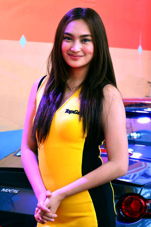 PASAY, PH - APR 23: Top Gear female model at Trans Sport Show on April 23, 2017 in Pasay, Philippines.Â のeditorial素材