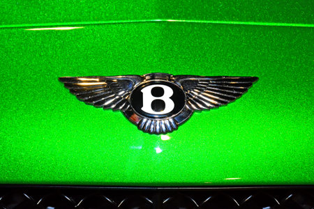 PASAY, PH - APR 23: Bentley continental emblem at Trans Sport Show on April 23, 2017 in Pasay,...