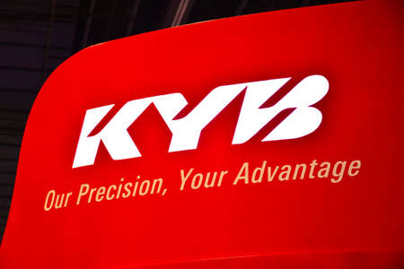 PASAY, PH - NOV 30 - KYB booth at Manila Auto Salon car show on November 30, 2017 in Pasay, Philippines.のeditorial素材