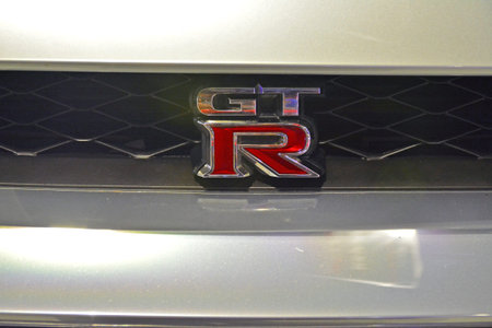 PASAY, PH - NOV 30 - Nissan GTR at Manila Auto Salon car show on November 30, 2017 in Pasay, Philippines.のeditorial素材