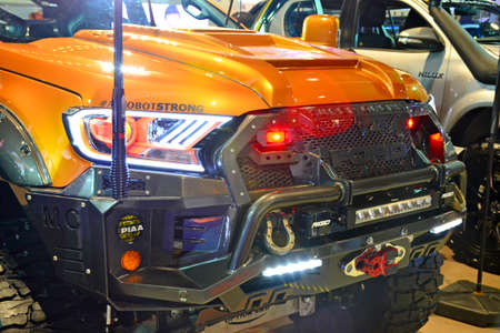 PASAY, PH - NOV 30 - Ford ranger pick up at Manila Auto Salon car show on November 30, 2017 in Pasay, Philippines.のeditorial素材