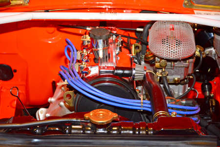 PASAY, PH - NOV 30 - Sedan car engine at Manila Auto Salon car show on November 30, 2017 in Pasay, Philippines.のeditorial素材