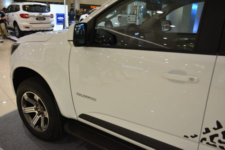 MANDALUYONG, PH - NOV 22 - Chevrolet Colorado pick up at SM Megamall on November 22, 2018 in...