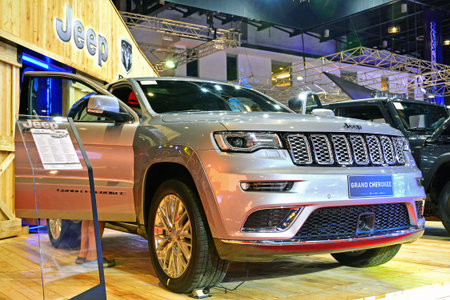 PASAY, PH - APRIL 7 - Jeep Grand Cherokee at Manila International Auto Show on April 7, 2018 in...