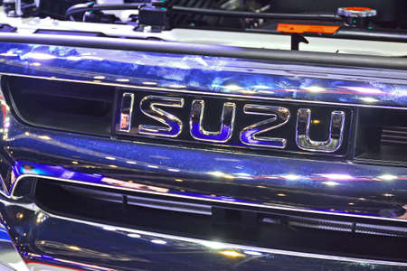 PASAY, PH - APRIL 7 - Isuzu mux suv at Manila International Auto Show on April 7, 2018 in Pasay, Philippines.のeditorial素材