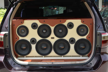 PASAY, PH - MAY 26 - Toyota fortuner with sound system at Toyota carfest on May 26, 2019 in Pasay, Philippines.のeditorial素材