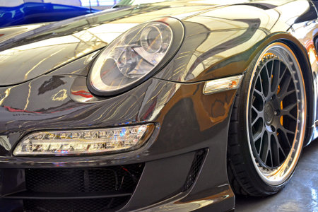PASIG, PH - MAY 13 - Porsche car at Hot Import Nights car show on May 13, 2018 in Pasig,...